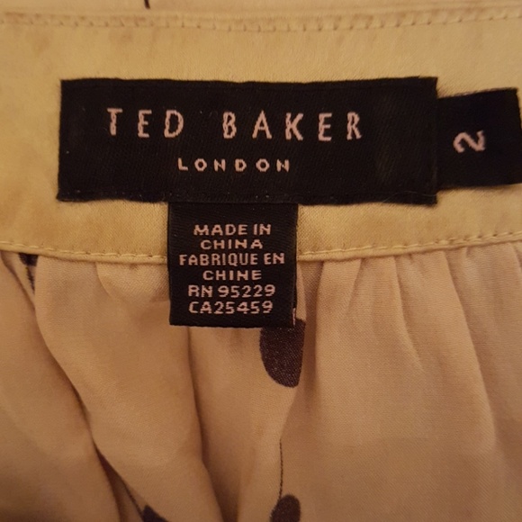 Ted  Baker London golden silk dress - Picture 6 of 8